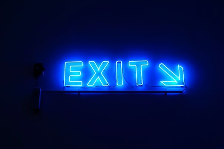 Neon Exit sign