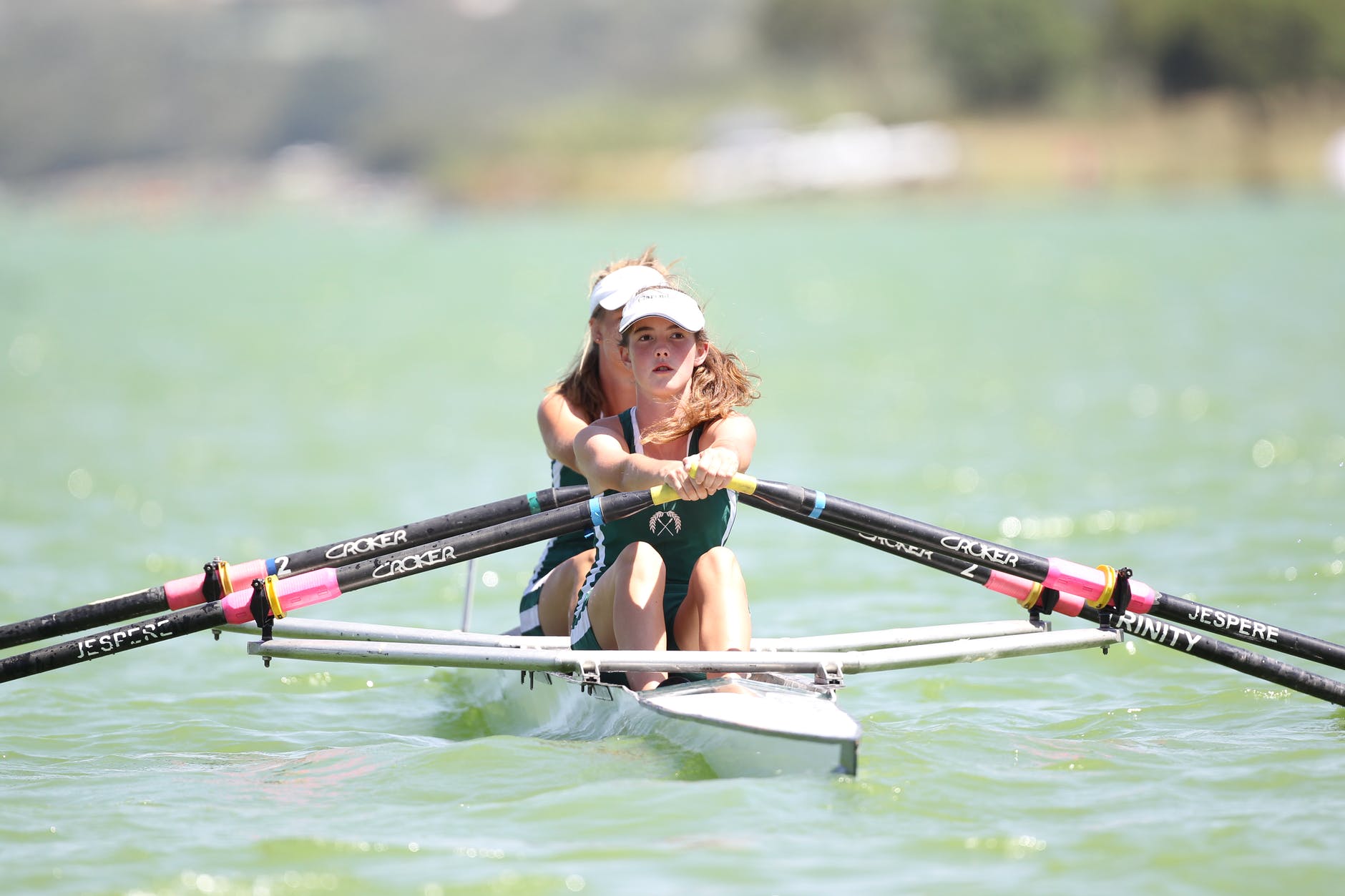 Women rowing