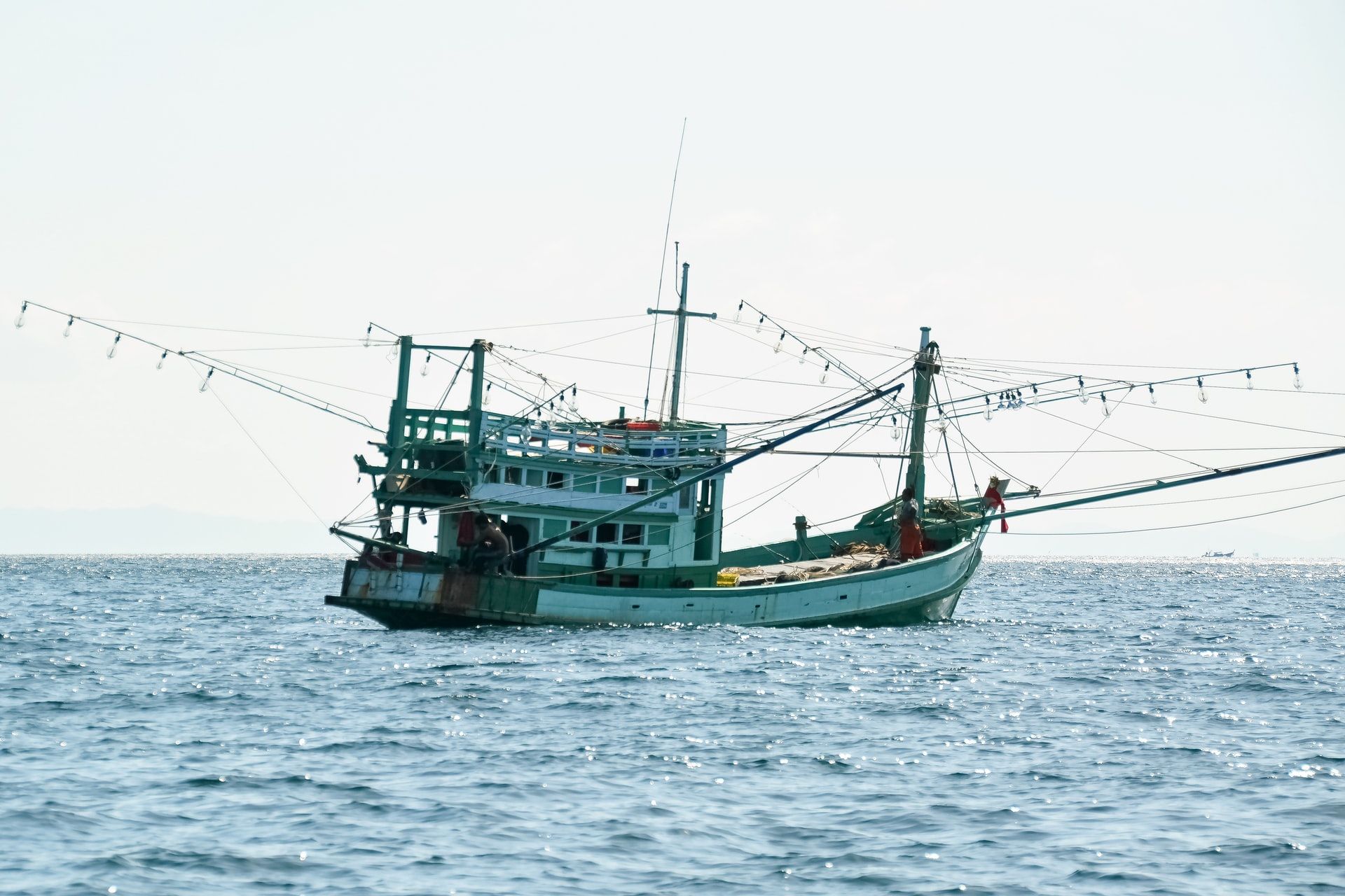 Fishing vessel at sea