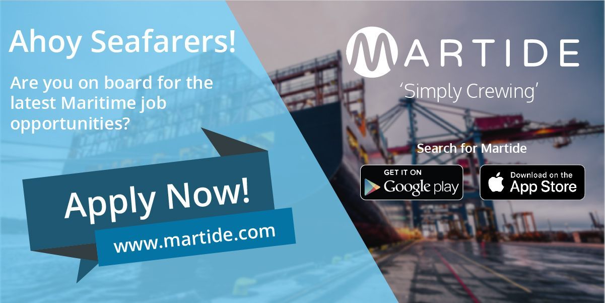 Martide advert for our seafarer jobs and app 