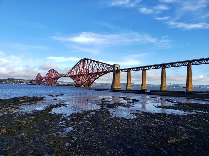 A bridge across the Firth of Forth in Scotland