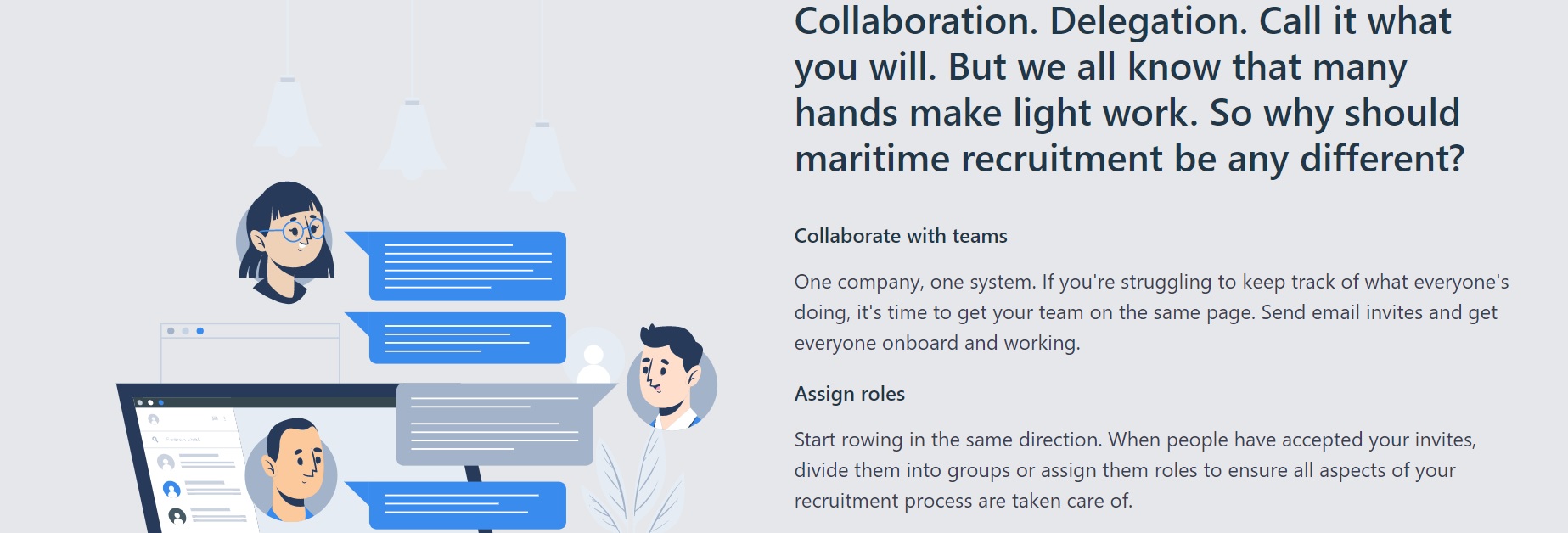 Screenshot of Martide's maritime recruitment and maritime crew management system website