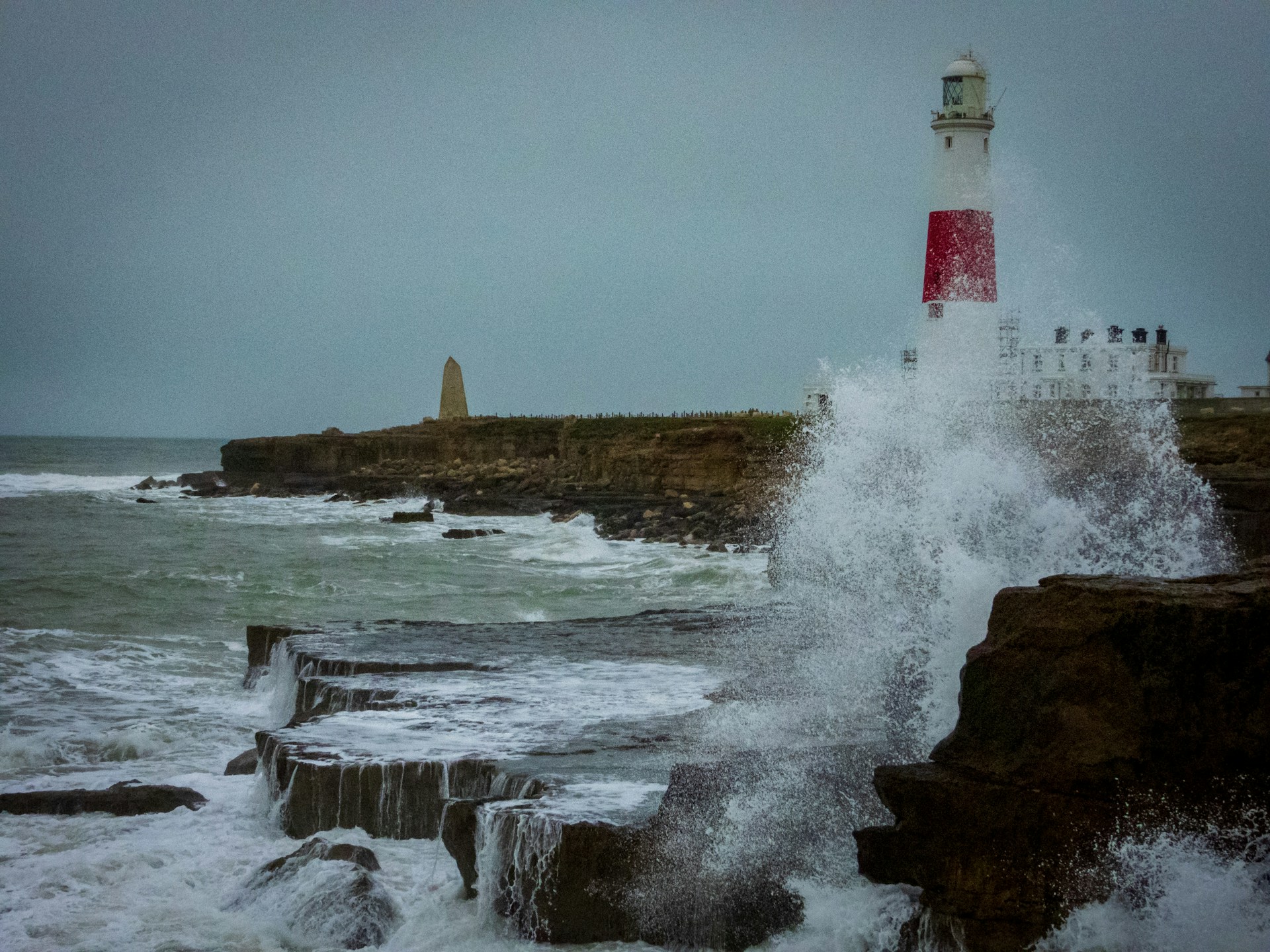 Portland Bill Lighthouse in Devon, UK