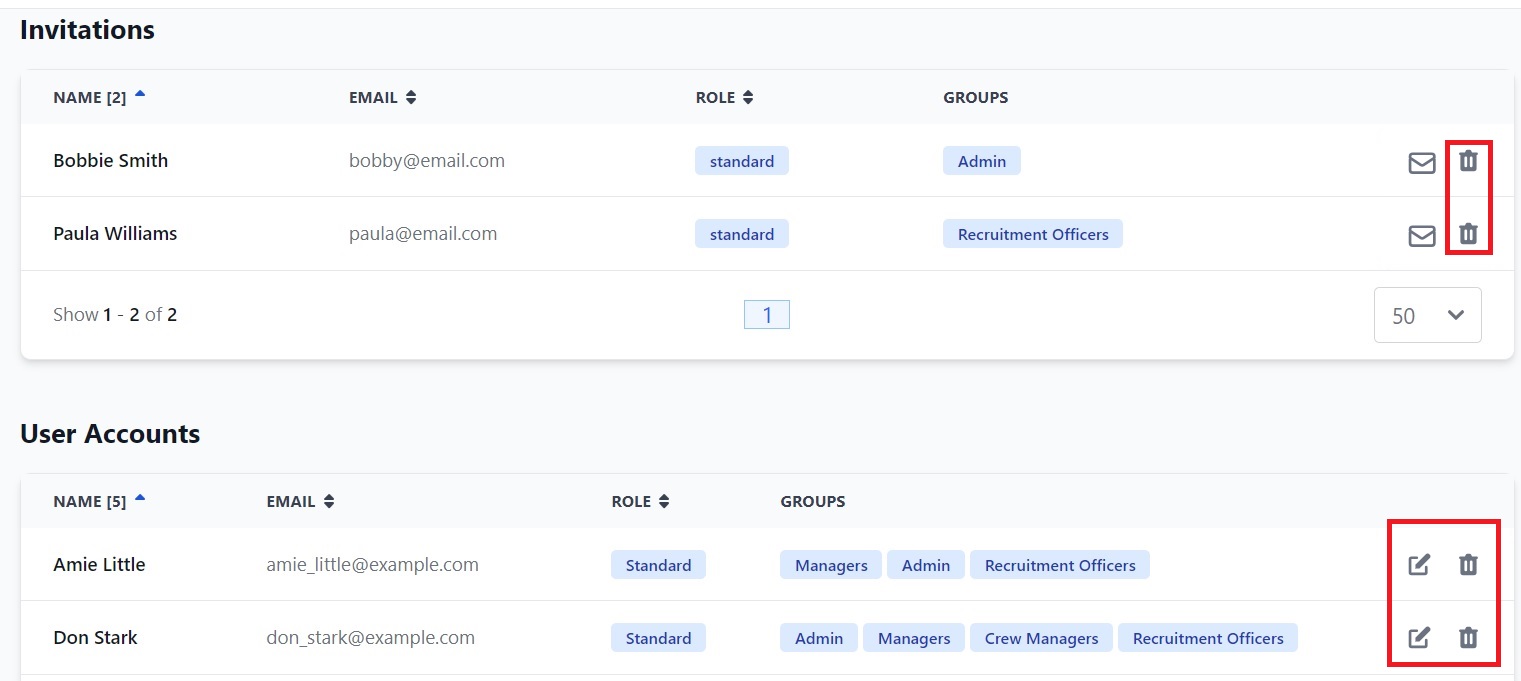 Screenshot of Martide's maritime recruitment and maritime crew management system software