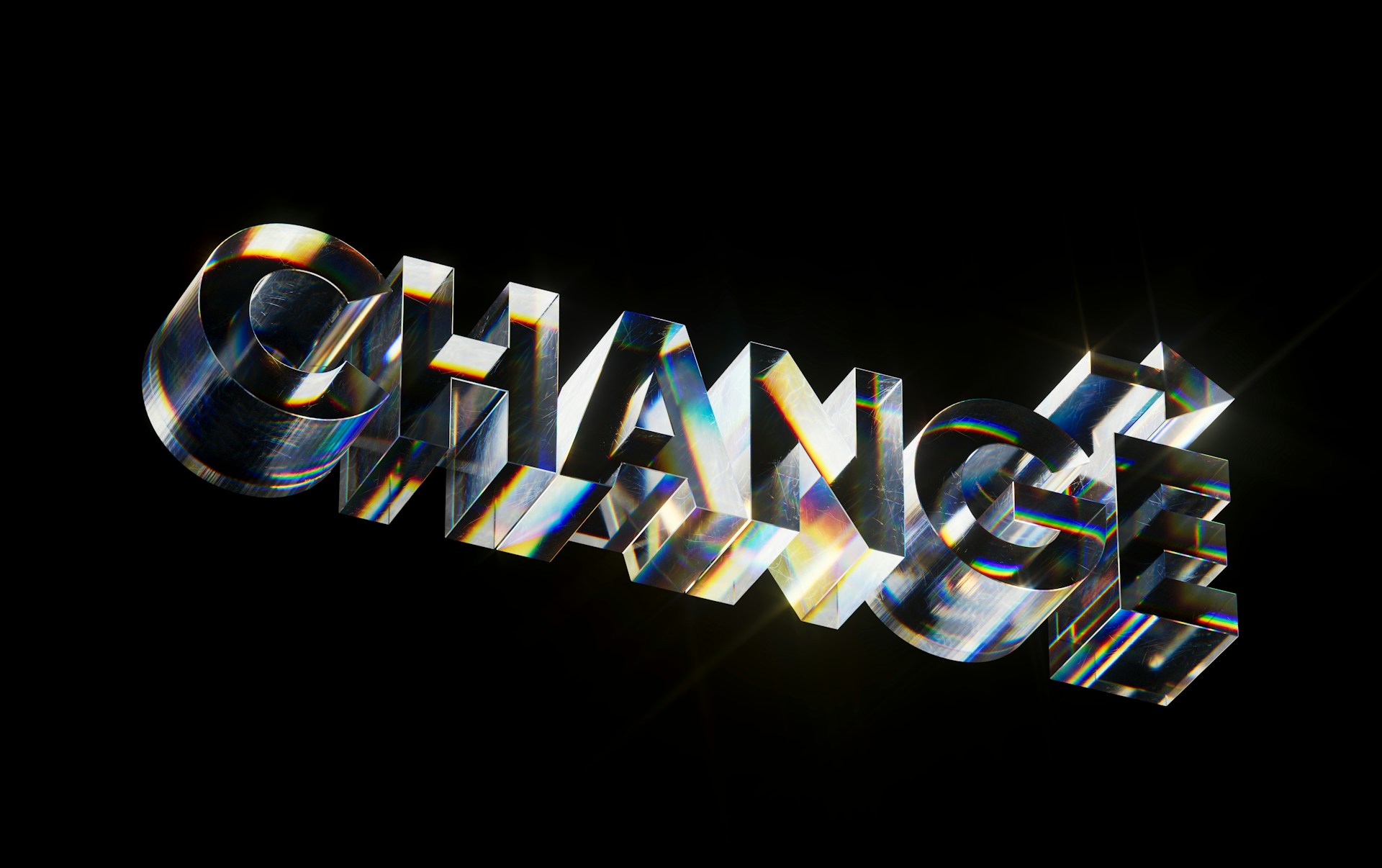 the word change in holographic metal