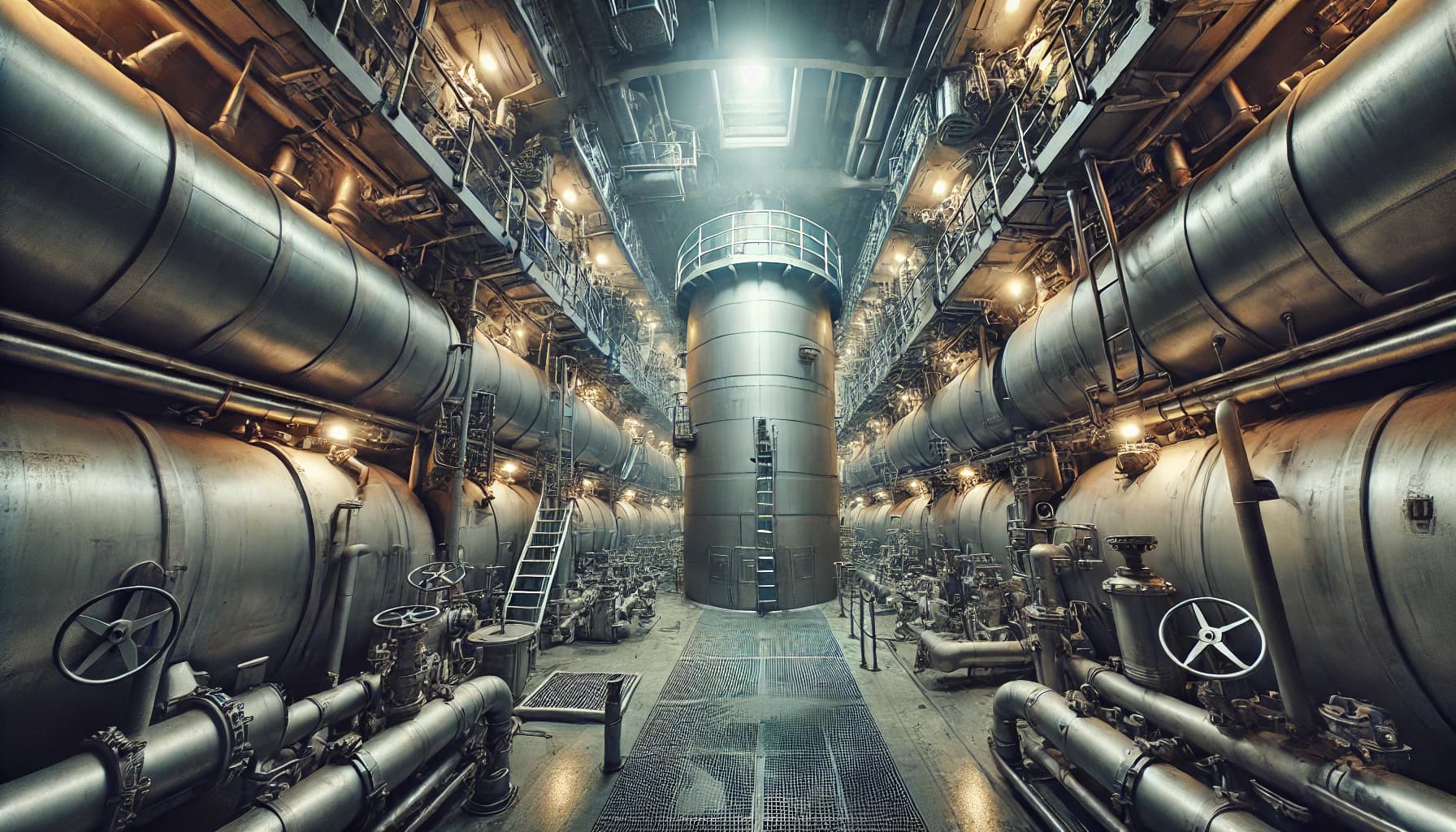 ballast water tanks on a vessel