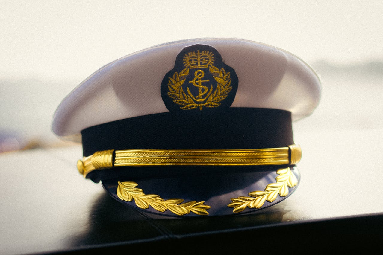 A ship captain's hat