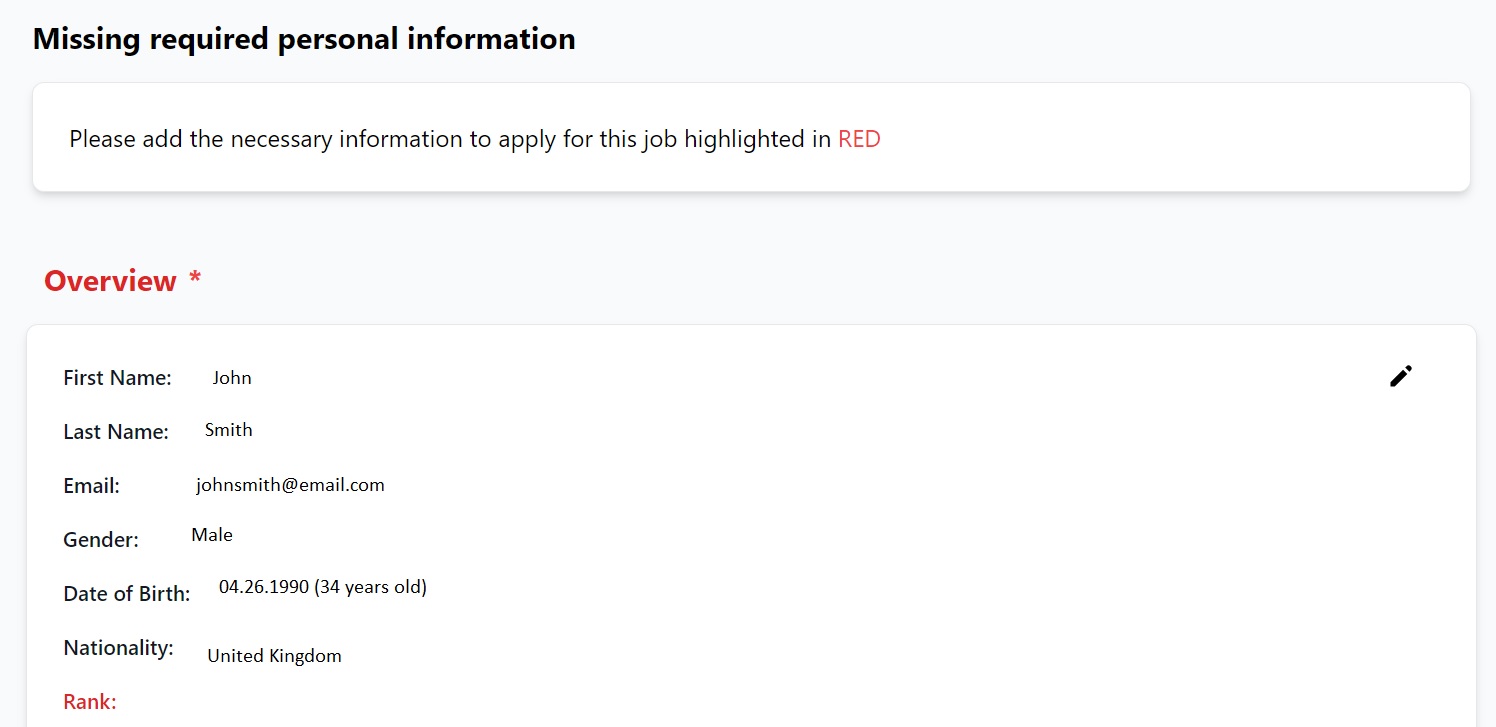 Screenshot of Martide's seafarer job board showing our maritime job vacancies