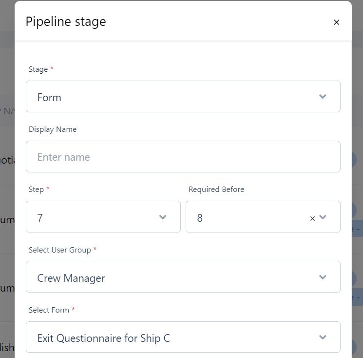 Screenshot of Martide's maritime recruitment and maritime crew management system software