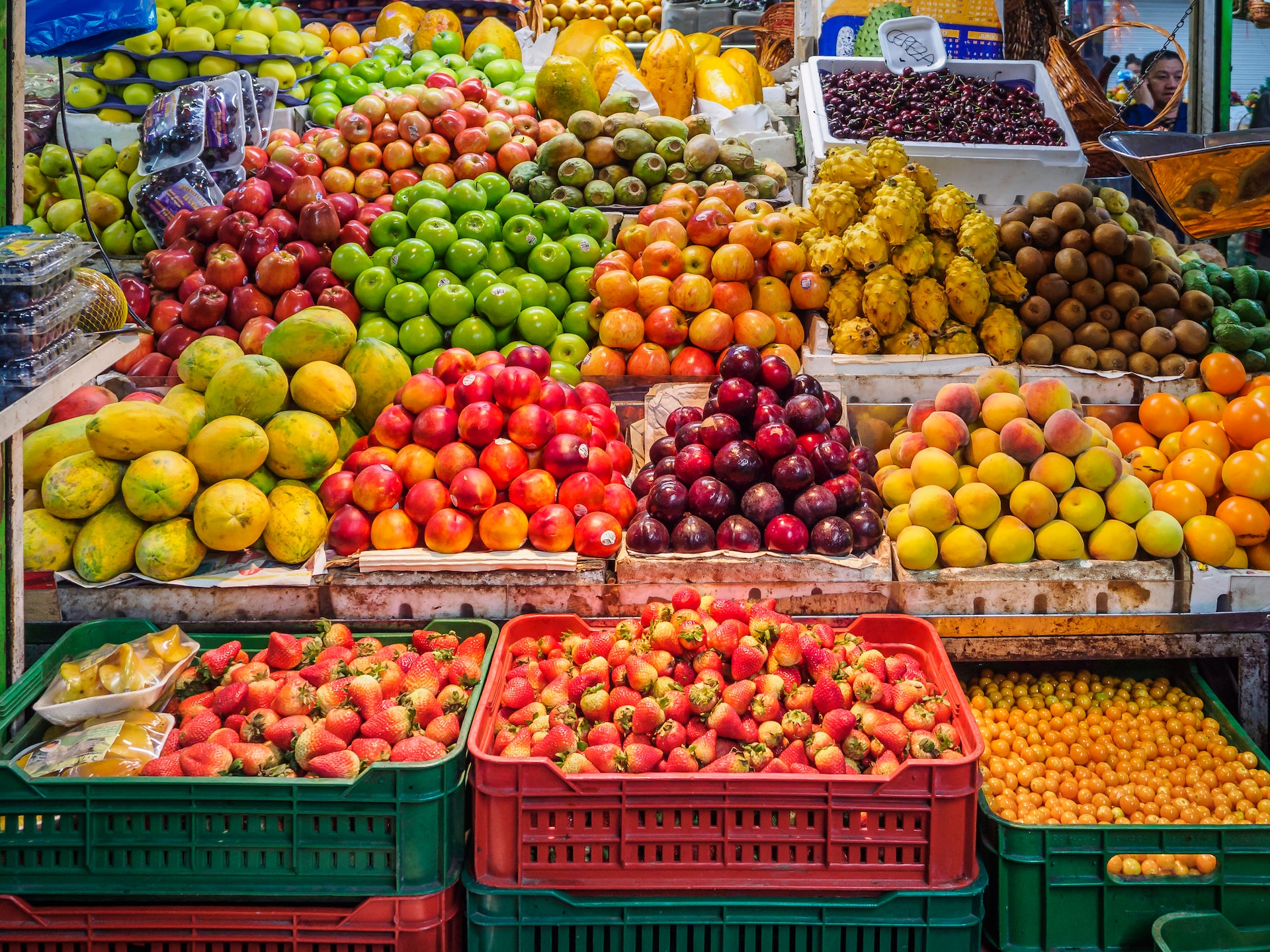 fresh fruit in a market