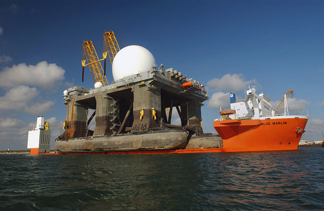 cargo aboard a heavy lift vessel