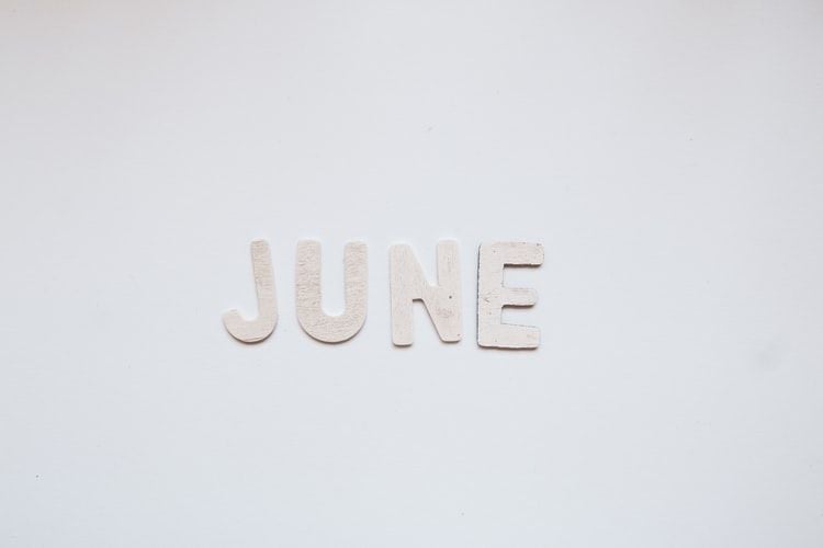 the word June
