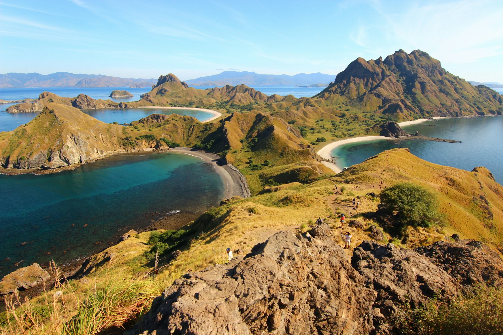 aerial view of Padar Island, Indonesia