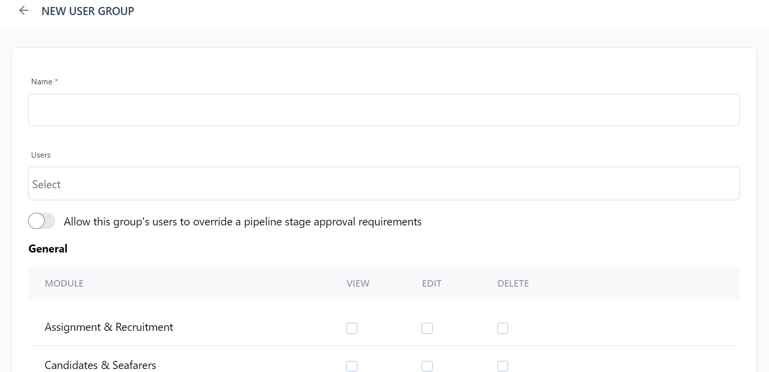 Screenshot of Martide's maritime recruitment and crewing system platform