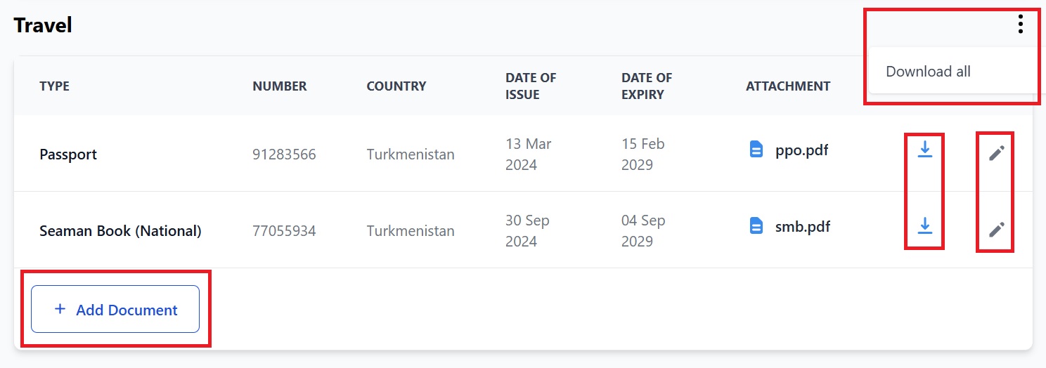 Screenshot of Martide's maritime jobs board and seafarer online resume software