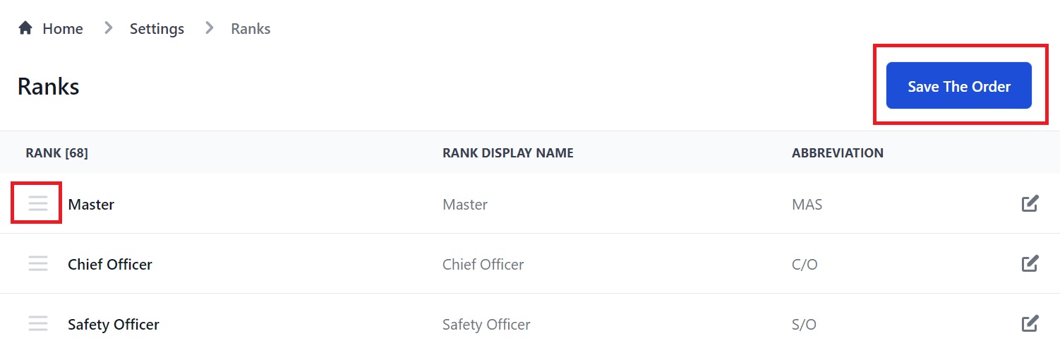 Screenshot of Martide's maritime recruitment and maritime crew management system software