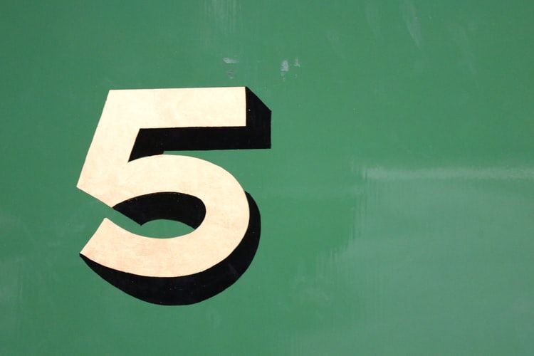 the number 5