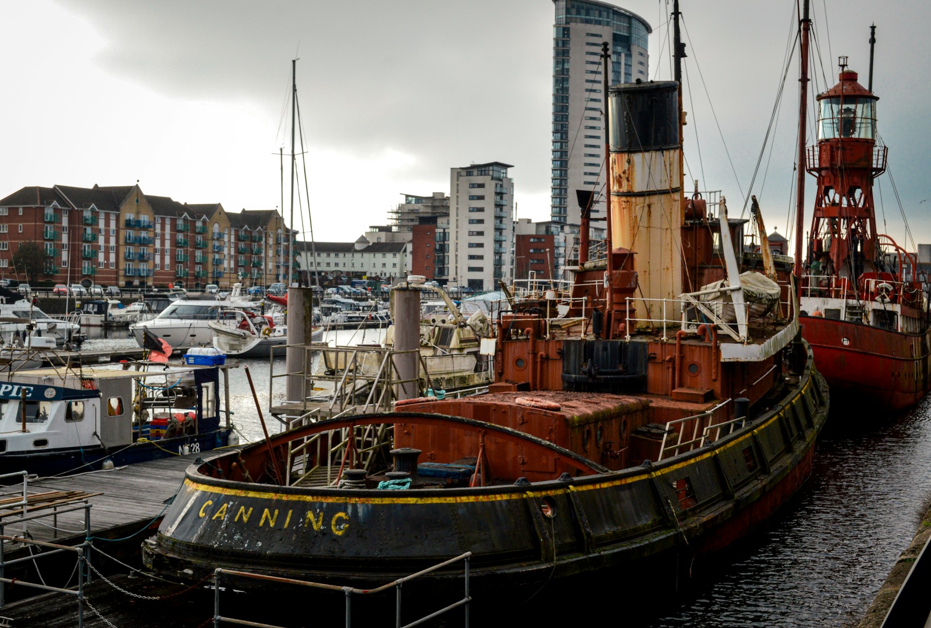 Tugboat in Swansea port