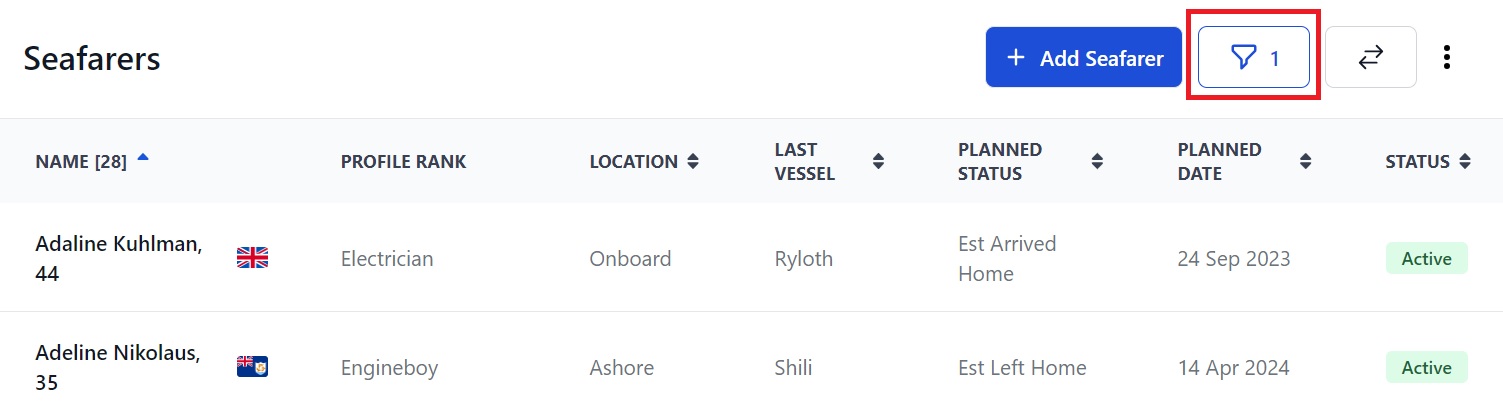 Screenshot of Martide's maritime recruitment and maritime crew management system software