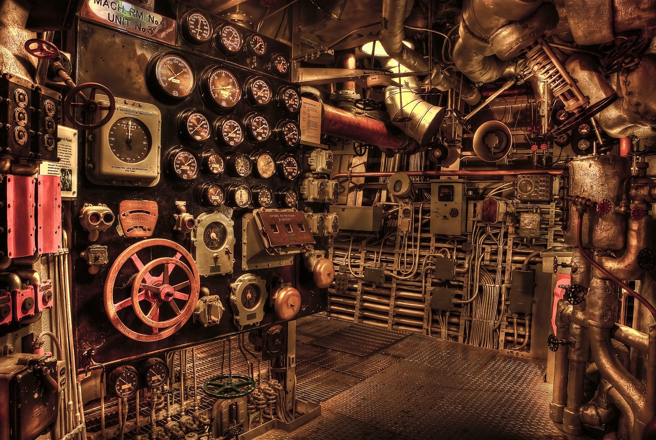 battleship's engine room