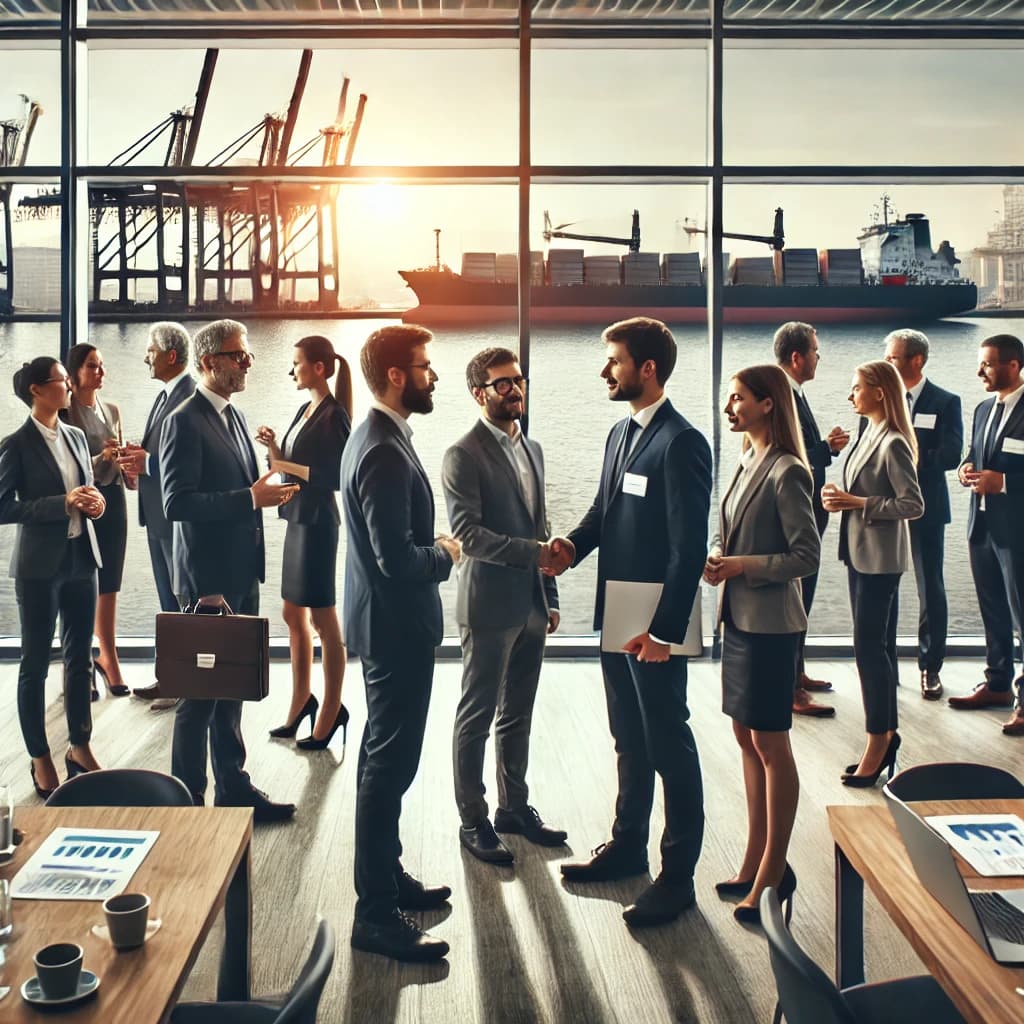 a networking event in the maritime industry