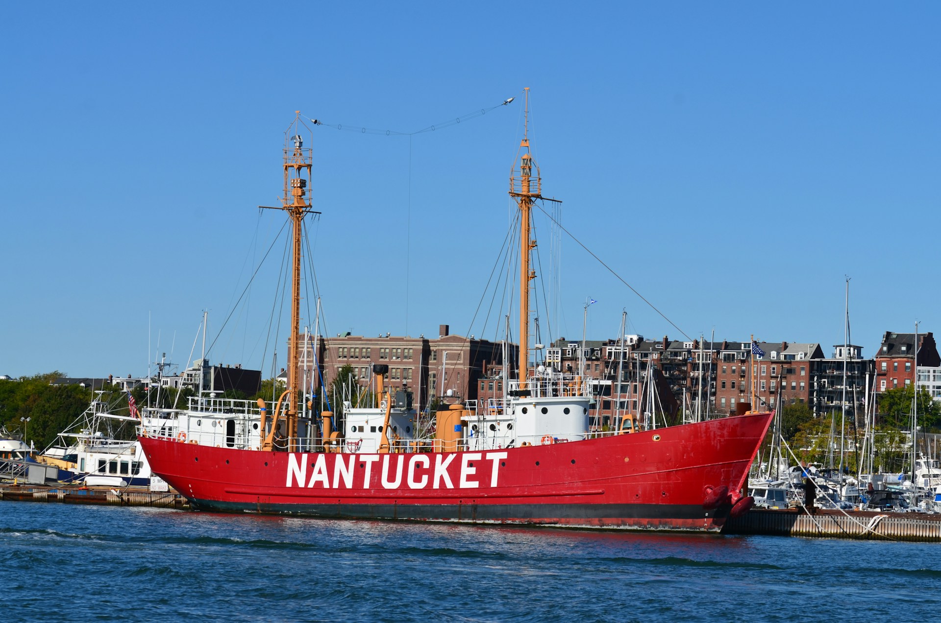 The Lightship Nantucket in harbor