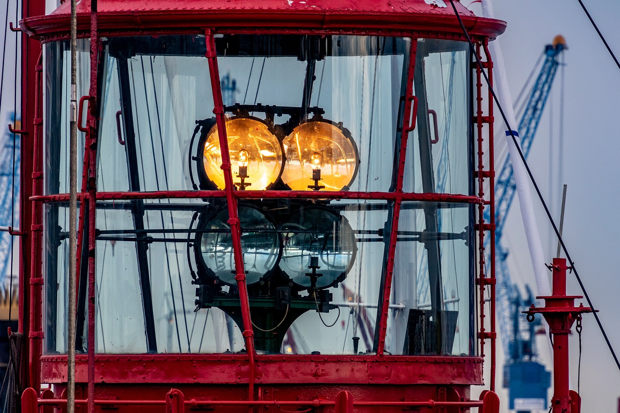 A lightship's lantern