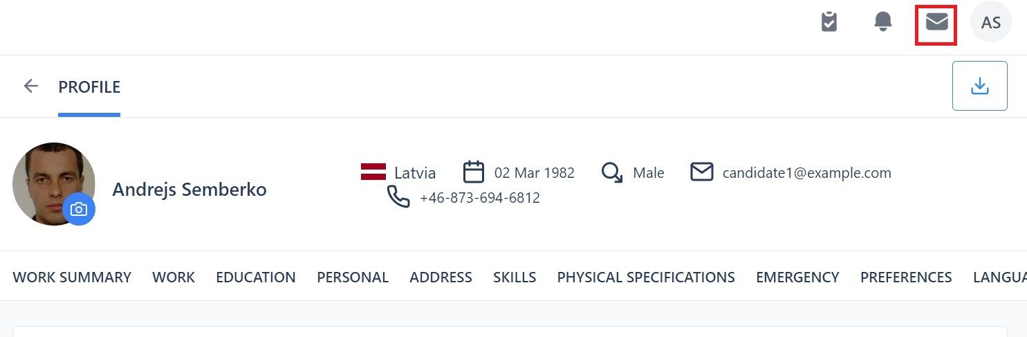 Screenshot of Martide's maritime jobs board and seafarer online resume software