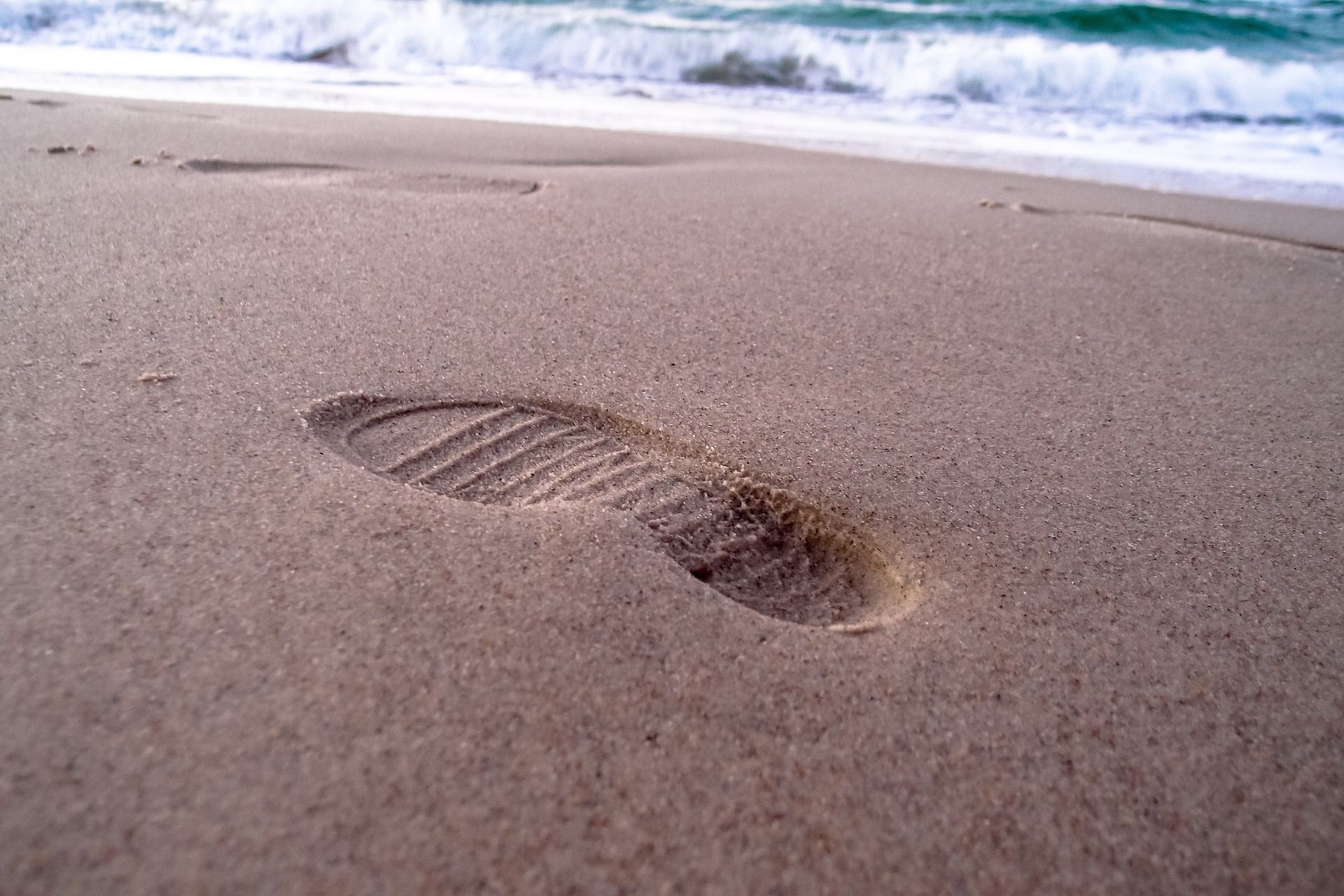 footprint in sand