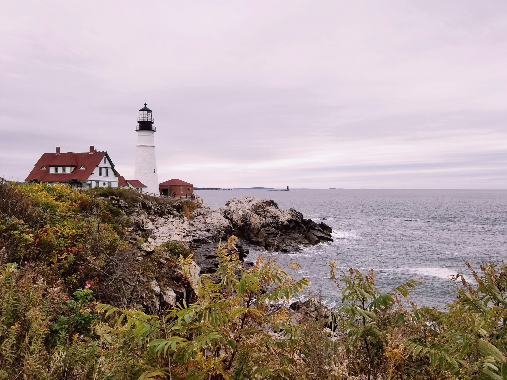 a lighthouse in Maine, USA