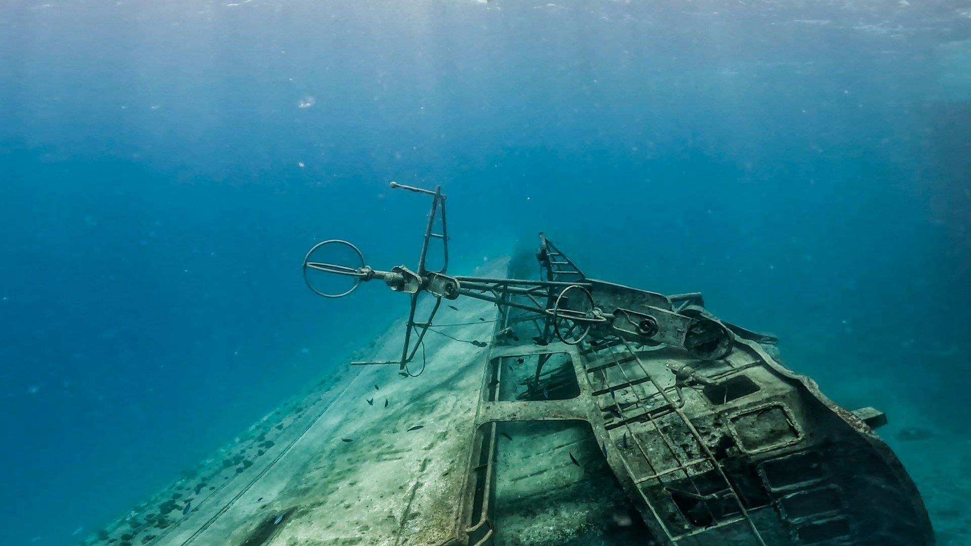 part of a sunken shipwreck