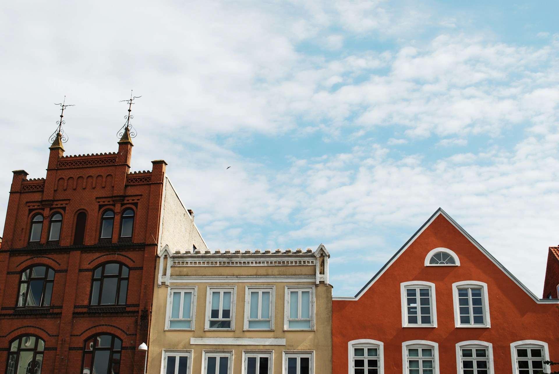 rooftops in Svendborg, Denmark