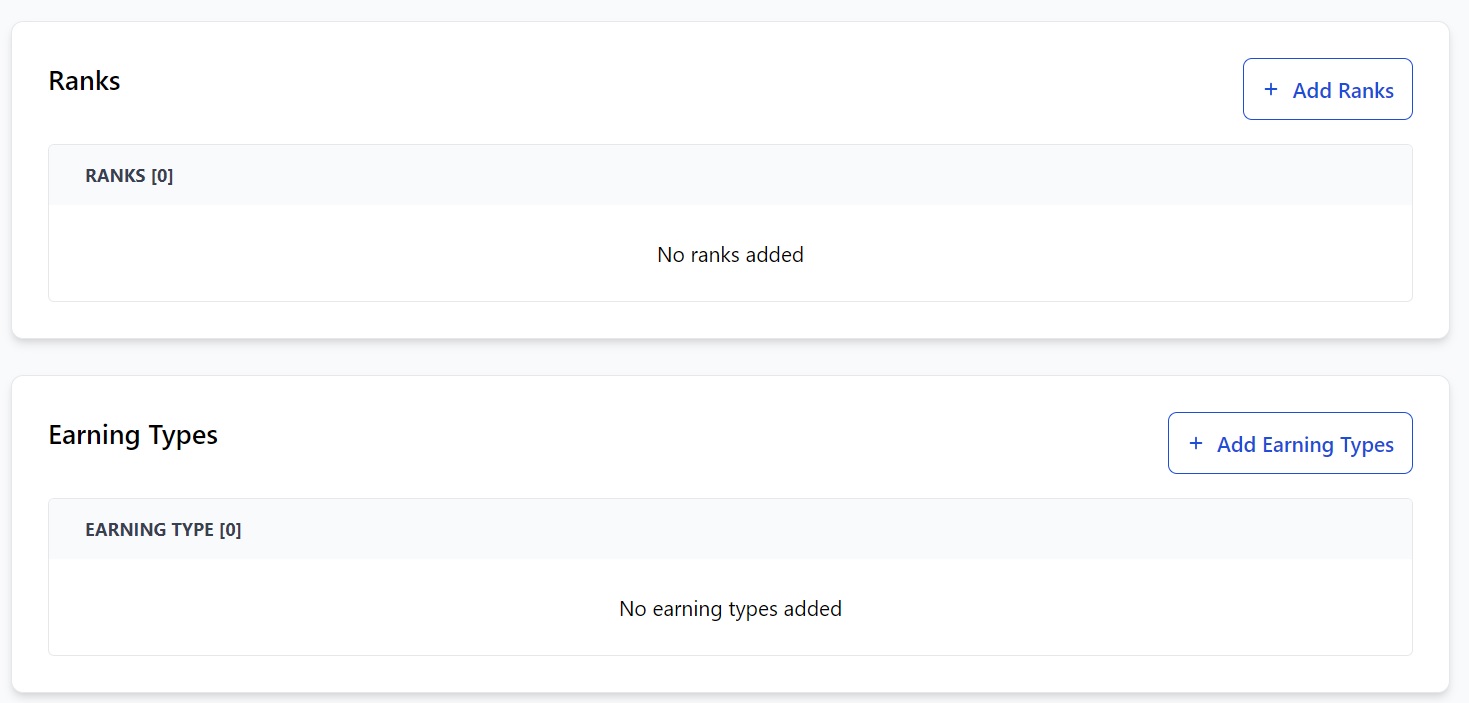 Screenshot of Martide's crew management system showing the Wage Scales page