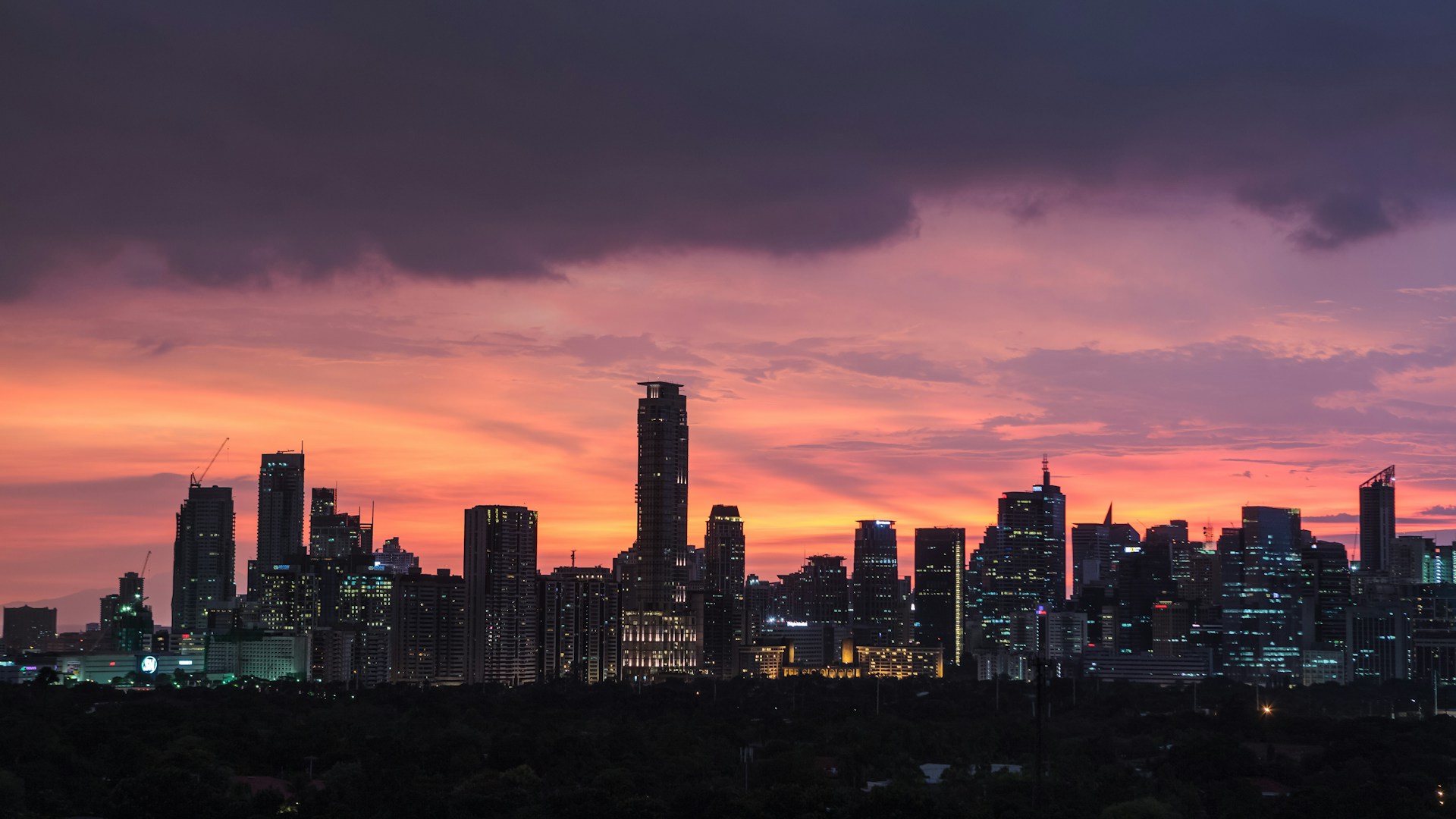 Manila at sunset